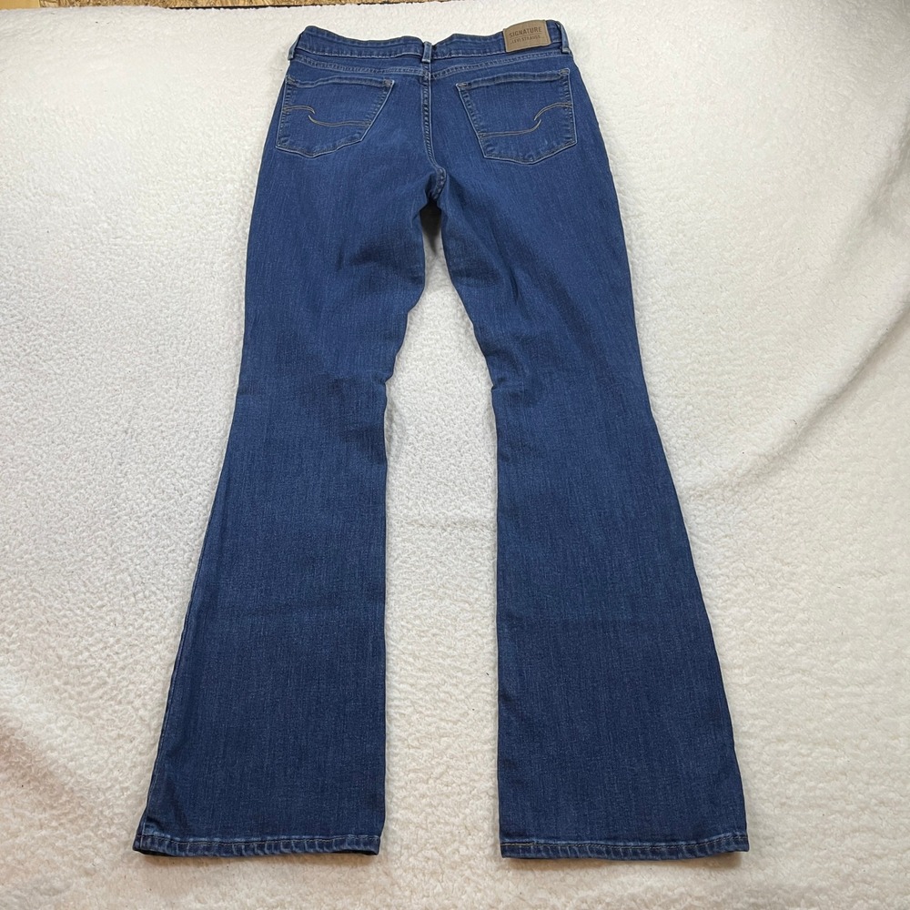 Signature by Levi Strauss Women 10L Blue Mid Rise Bootcut Jeans Stretch - Picture 9 of 10